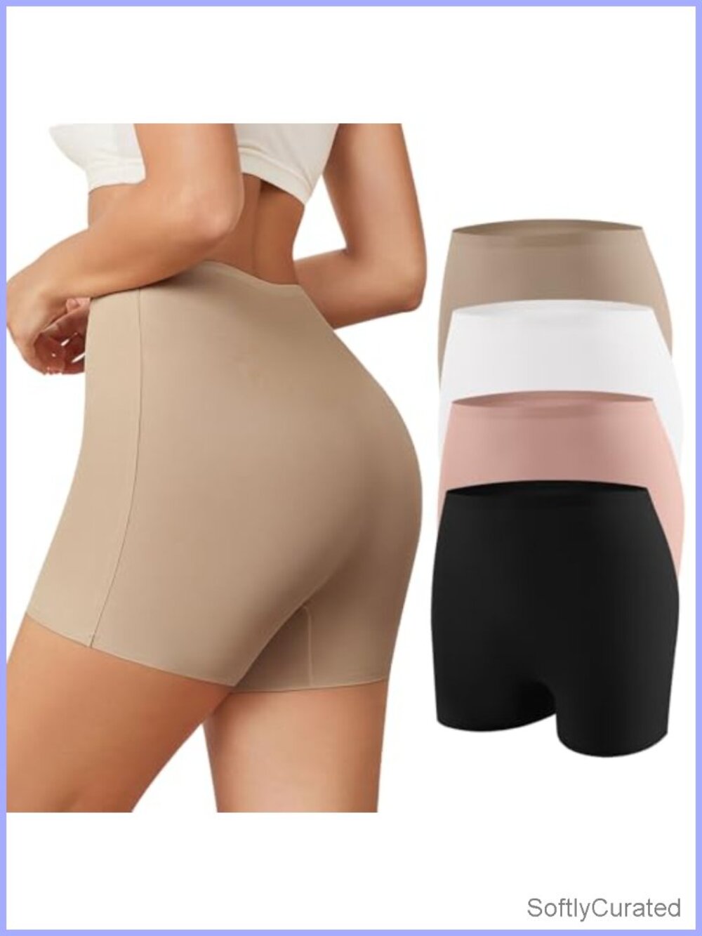 Seamless Boy Short Underwear Anti Chafing Nylon Spandex Biker Shorts